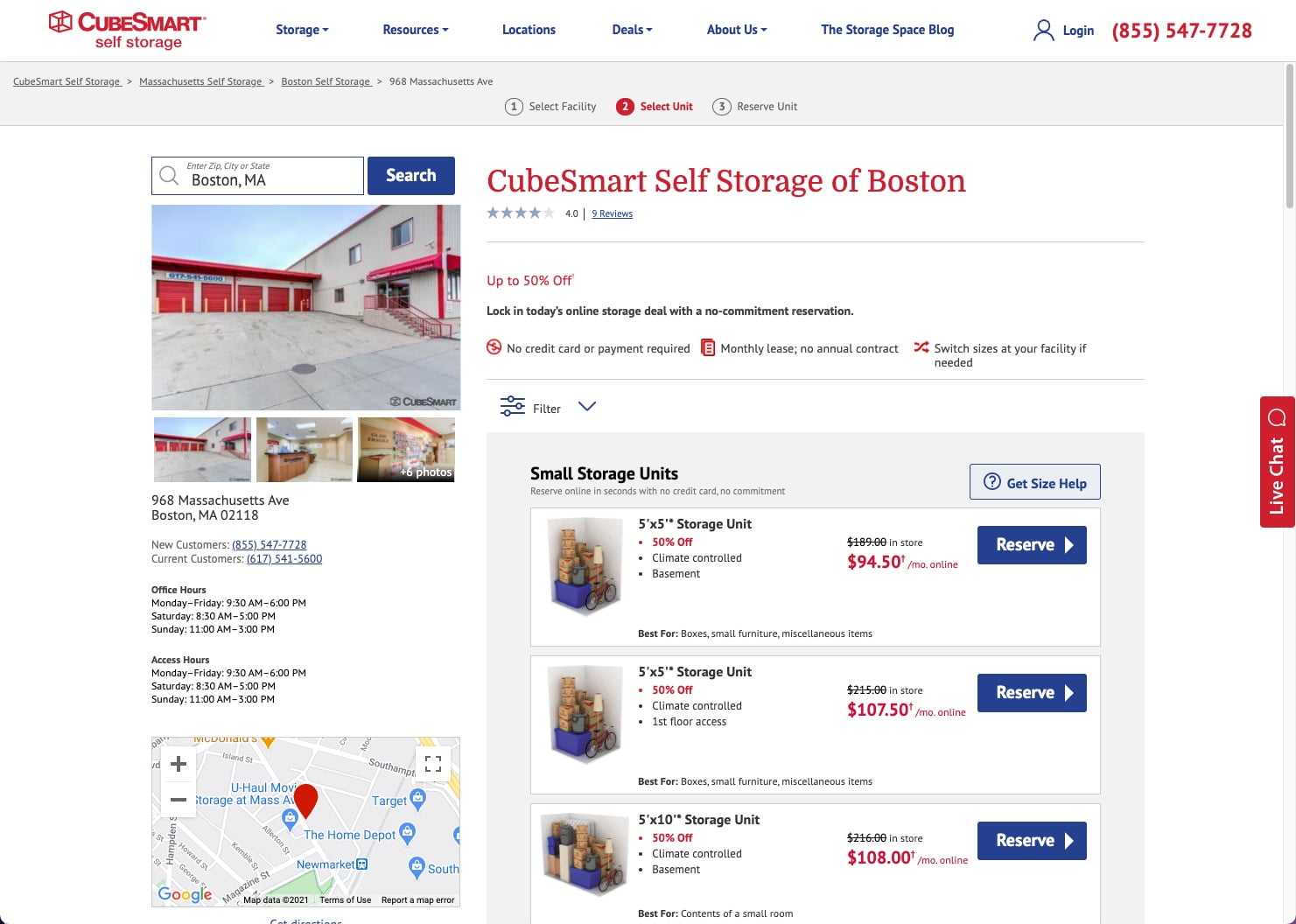 CubeSmart Self Storage of Boston